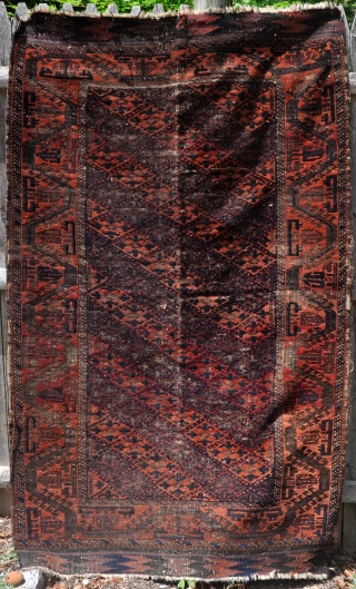 Great Baluch colors; lots of condition issues. Available for just the cost of shipping.                   