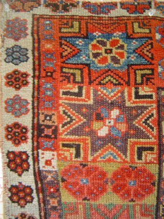 Early Milas prayer rug, petite 102x105 cm. Possibly 18th century. Please inquire for detailed condition report.                 