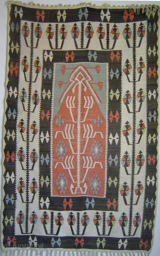 Silk Tree of Life prayer kilim, Anatolia, probably Kaiseri, 85 x 138 cm. -- Ex John Collins.
johnbatki@gmail.com                