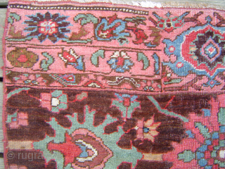 Bijar vagireh with Floral Design on Natural Brown field, 42 x 57 inches. Early 20th century, excellent condition, USD 1350.-  please email me directly at johnbatki@gmail.com      