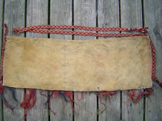 Resplendent and very fine antique Turkmen torba with 2 Salor guls, complete with kilim back and handsome woven straps. 36 x 11 inches. Circa 1900. Excellent condition. johnbatki@gmail.com     