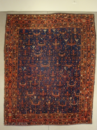 Spectacular Antique Afshar, excellent condition. 5 x 6'1" (152 x 185 cm)
johnbatki@gmail.com                     
