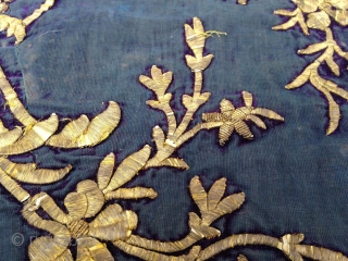 Ottoman Velvet Fragment, 19th Century, 1' 4" x 1' 2"                       