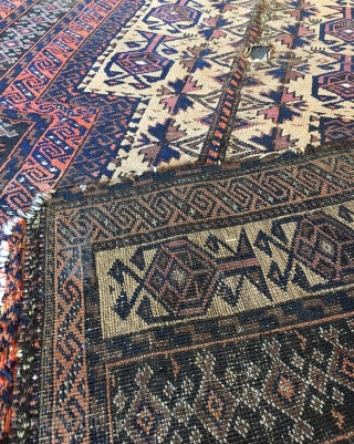 Baluch prayer rug, circa 1900, 2'8"x4'2"                           