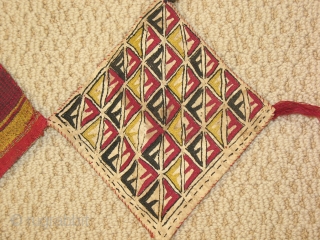 This is a beautiful horse dressing from the first quarter of the 20th century. There is hand embroidery on the side flags. The head piece is embellished with both beading and embroidery.  ...