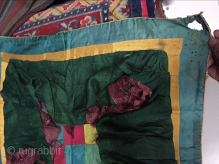 Around 1900 Tibetan temple umbrella fabric, s, size 66 cmx66cm price concessions
                     