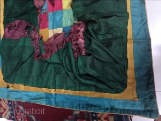 Around 1900 Tibetan temple umbrella fabric, s, size 66 cmx66cm price concessions
                     