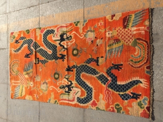 Around 1900, Tibetan carpets, s size 175 cmx90cm                         