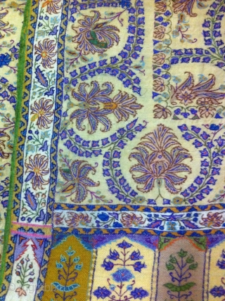 antique dorukha (double sided) full size jamawar.                          