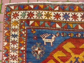 full pile kazk carpet with nice design.and orginall colours                        