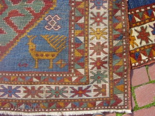 full pile kazk carpet with nice design.and orginall colours                        