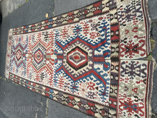 Türkish HOTAMIŞ kilim size 450/160 cm perfect condition                         