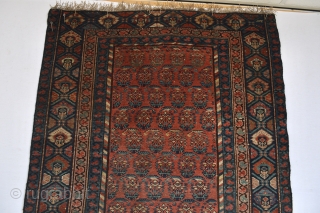 Wonderful antique North West Area Kurdish Runner or long rug … great so called boteh  or shawl pattern…
With beautiful natural colours and uniformly low pile  great character 1900-1920 period 
Missing  ...