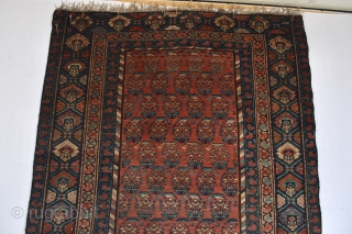 Wonderful antique North West Area Kurdish Runner or long rug … great so called boteh  or shawl pattern…
With beautiful natural colours and uniformly low pile  great character 1900-1920 period 
Missing  ...