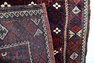 Full Piled meaty shiny wool Antique Baluch Bagface with beautiful colors 
size 85 x 79 centimeters...                 