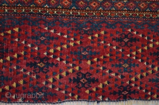Designfull Antique Tekke Tribe  with Salor Guls big storagebagface 
end 19th century
151 x 88 centimeters                 