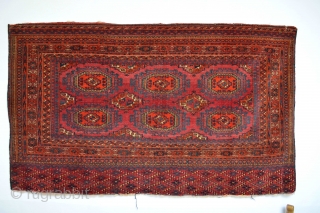Designfull Antique Tekke Tribe  with Salor Guls big storagebagface 
end 19th century
151 x 88 centimeters                 