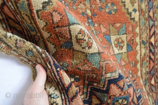 Beautiful end of 19th century or turn 1900 small Heriz  area rug 
finely knoted and all natural colors
wahsed and cleaned ready to display
size aprox 120 x 70 centimeters    