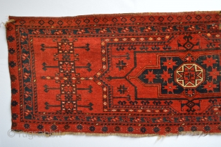 Beautiful and Big Archaic Patern 19th century Turkoman Trapping stunning all natural colors                    