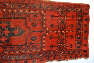 Beautiful and Big Archaic Patern 19th century Turkoman Trapping stunning all natural colors                    