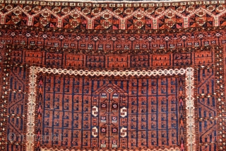 Late 19th century Saryk Tent Door fragment, Beautiful patern and generaly full pile. Very Decorative to hang as a tribal textile art. This fragment has a size 136 x 134 centimeters  