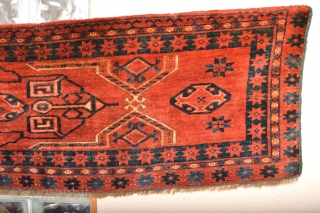 19th century Full pile! All natural colors Turkoman Ersari, Problay Kizilayak tribe.. Nice big size 177 x 45 centimeters Soft Lustrous Wool 
very good condition        