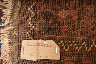 Circa 1900's Gulbenkian Baluch.. Camelground wool all natural colors 

                       