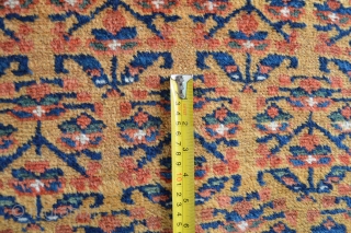 Gorgeous Antique Rare Yellow Ground Garus area  Kurdish Rug... Check the Rare Floral border with big ornaments...
No repairs mostly good pile some slightly wear area few spots of coroded brown. ready  ...