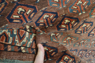 Beautiful And Rare Turkoman Yomut Ensi end 19th century  good condition /Slightly wear                   