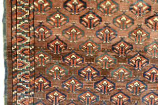 Beautiful And Rare Turkoman Yomut Ensi end 19th century  good condition /Slightly wear                   