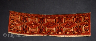 Rare Type of Kejebe Patern from probably Kizilayak turkoman Tribe
Beautiful soft wool and colors
few place minor old mothbites Cleaned and washed
size aprox 126 x 34 centimeters       