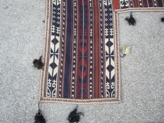 Rare Antique Horsecover  Karapapak(Terekeme) tribe Sivas area is in eXXcelent condition
tassels are from Angora with blue glass rings. The Karapapak (Karapapakh, Garapapag, Terekeme) (meaning Black Hat) are a small ethnic group  ...