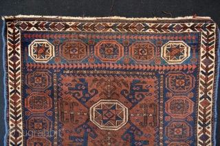 beautiful late 19th century Baluch Bagface 
size 83 x 74 centimeters                      