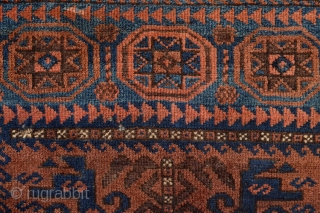 beautiful late 19th century Baluch Bagface 
size 83 x 74 centimeters                      