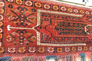 Very Decorative Antique Turkoman made By Ersari's Nice colors and wool.                      