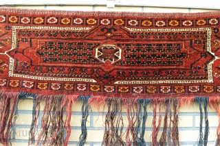 Very Decorative Antique Turkoman made By Ersari's Nice colors and wool.                      