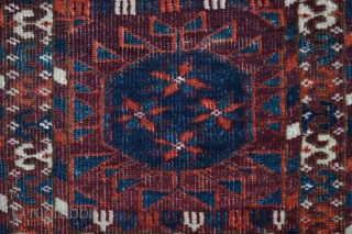 Beautiful strong saturated squarish mid 19th century Tekke turkoman with very actractive mainborder, great/ big ornaments with stunning paterns
size 245 x 214 centimeters          