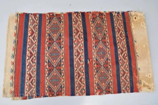 Beautiful and colorful Antique West Anatolian Chuval Bergama Area  
( big Bag )No Repairs as found                