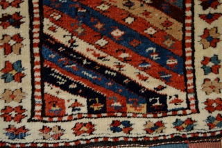 Colorful Antique and  Full Pile, probably Sauj Bulagh or  Kurdish bagface 
size 66 x 52 centimeters.               