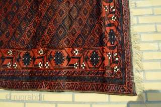 Very nice Antique Baluch from circa 1880.
100% Natural colors 100% Soft and Shiny Wool 
                  