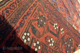 Very nice Antique Baluch from circa 1880.
100% Natural colors 100% Soft and Shiny Wool 
                  