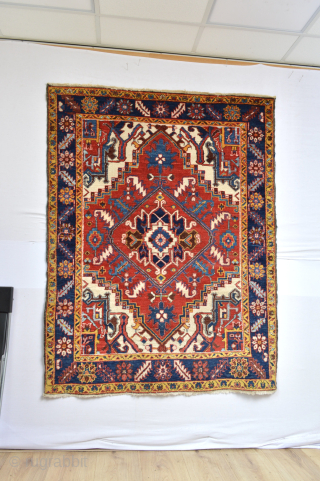 Beautiful Old HERİZ region rug in full pile condition 
184 x 143 cm                    