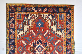 Beautiful Old HERİZ region rug in full pile condition 
184 x 143 cm                    