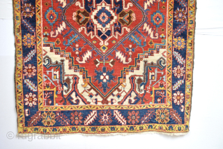 Beautiful Old HERİZ region rug in full pile condition 
184 x 143 cm                    