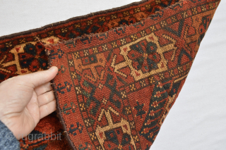 Fabulous Antique ERSARI Beshir Bag face in full pile condition 
                      