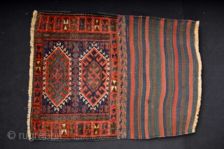 Top Qualty 19th century  Kurdish Bagface with original kilimback
All natural colors and very good wool 72 x 50 centimeters without kilimback
Music for the eyes        