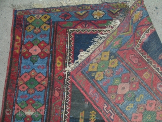 North west Persia
Kurd Bidjar circa 1920,size 335cmx115cm
all wool by half edns missing from the down part border.
low pile and all natural colors
           