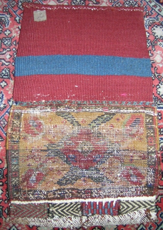 Persian Small Kontted Bag 
Central persia
wool knots on wool&cotton base.
size 21cmx25cm circa 1920.
all natural colors                  