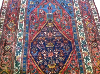 North West Iran Bidjar
Kurd Tribal
wool on wool
circa 1920
got some low piles all over
all natural colors,size,243cmx143cm                  