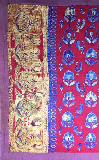 İndian Mochi Textiles 19th Century Size:100x52cm/ 40x20 inches                         